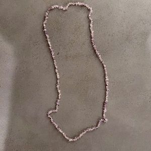 Raw Quartz Necklace, Purple